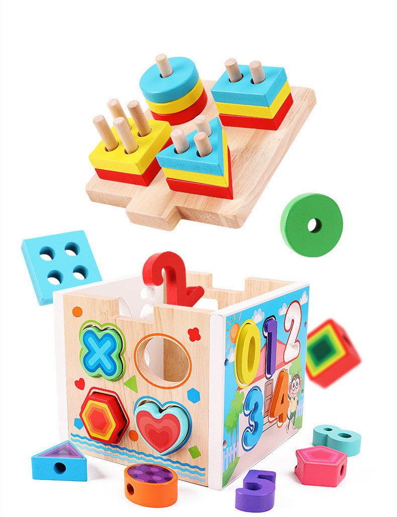 Rompecabezas Montessori de Madera – Juego de Encaje de Formas y Colores para Niños | Juguete Educativo 3–6 Años