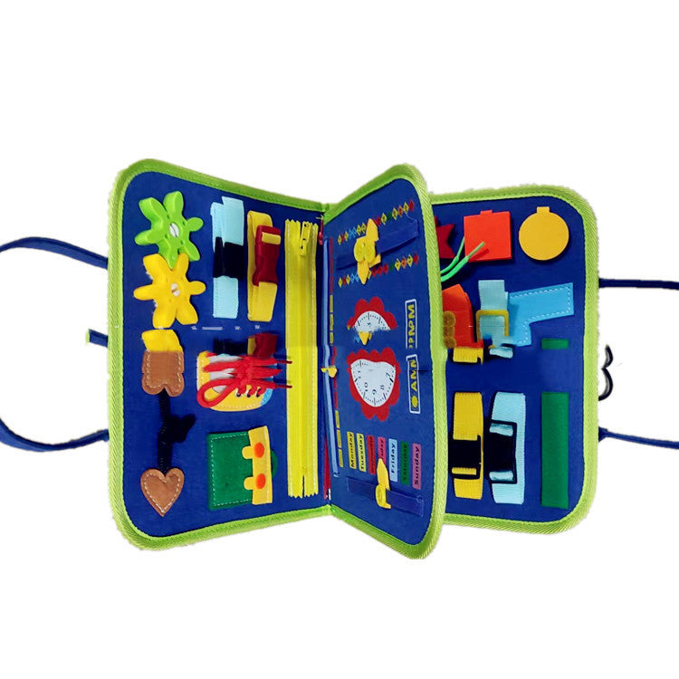 ⭐ Busy Book Montessori para Niños 1–5 Años | Libro Sensorial de Fieltro, Actividades de Vestir y Abotonar | Juguete Educativo Portátil, Viajes y Preescolar