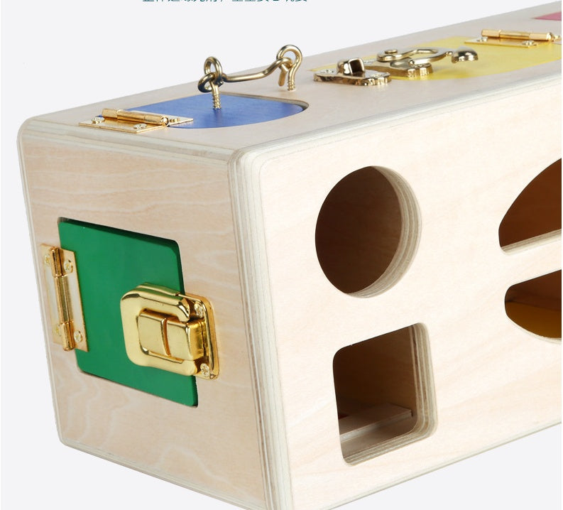 Caja Montessori de Bloques Encajables – Juguete Educativo de Madera para Preescolar | Desarrollo Cognitivo y Motricidad