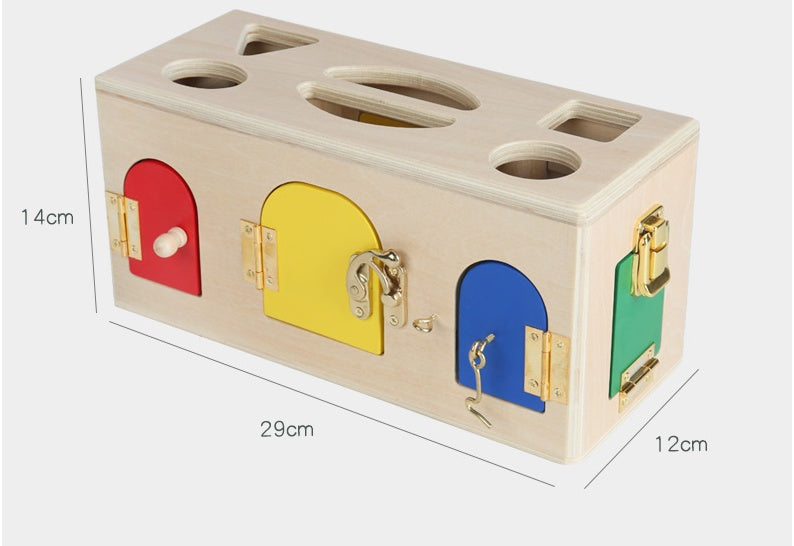 Caja Montessori de Bloques Encajables – Juguete Educativo de Madera para Preescolar | Desarrollo Cognitivo y Motricidad