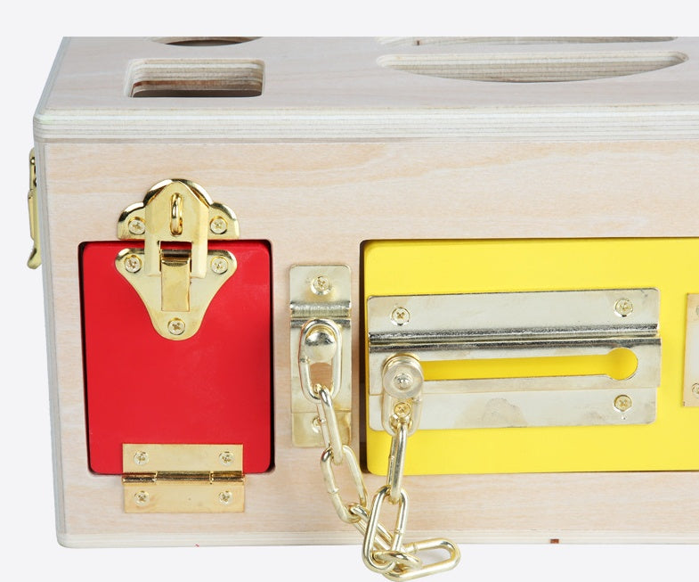 Caja Montessori de Bloques Encajables – Juguete Educativo de Madera para Preescolar | Desarrollo Cognitivo y Motricidad