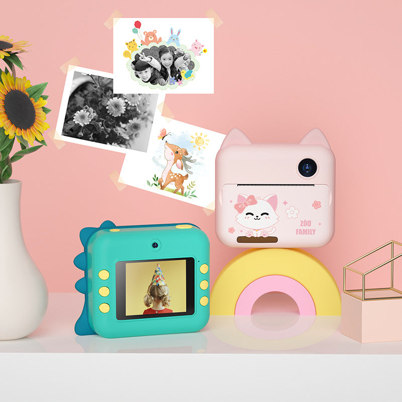 ⭐ Cámara Infantil Digital con Impresión Instantánea | 12MP, Video 1080P, Pantalla 2.4”, Batería 1500mAh, Incluye Papel, Stickers y Lanyard – Set Creativo para Niños