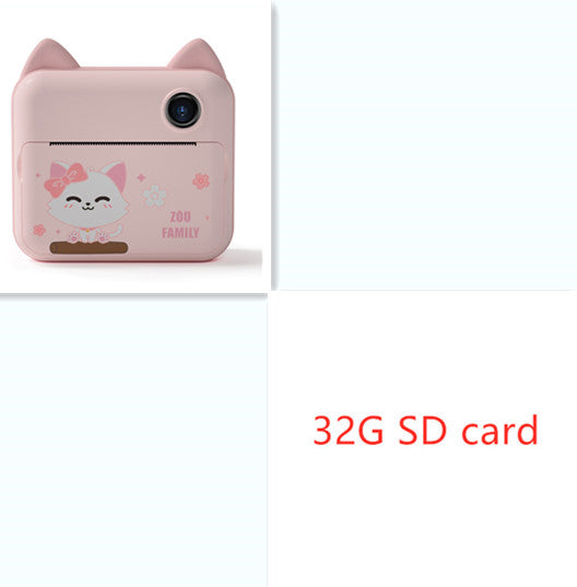 ⭐ Cámara Infantil Digital con Impresión Instantánea | 12MP, Video 1080P, Pantalla 2.4”, Batería 1500mAh, Incluye Papel, Stickers y Lanyard – Set Creativo para Niños