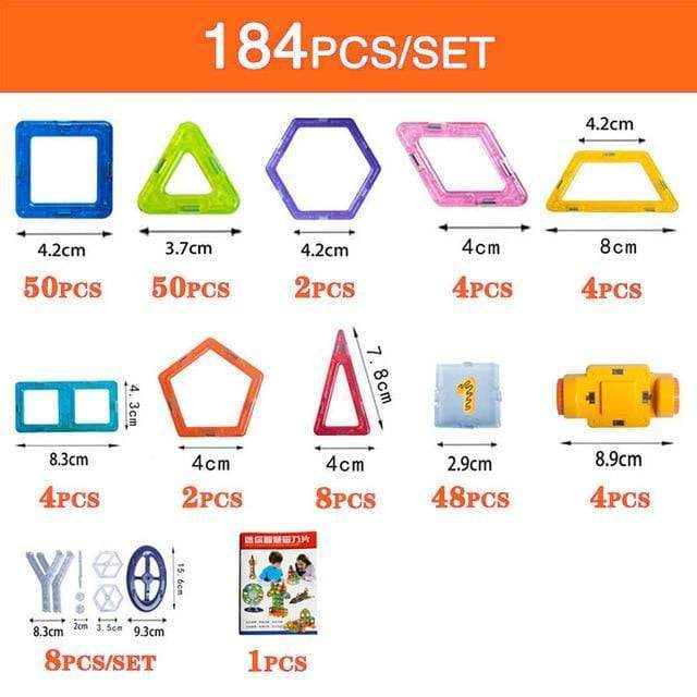 ⭐ Bloques de Construcción Magnéticos para Niños | Set DIY Educativo de Imanes, ABS Seguro y No Tóxico | Juguete Creativo STEM