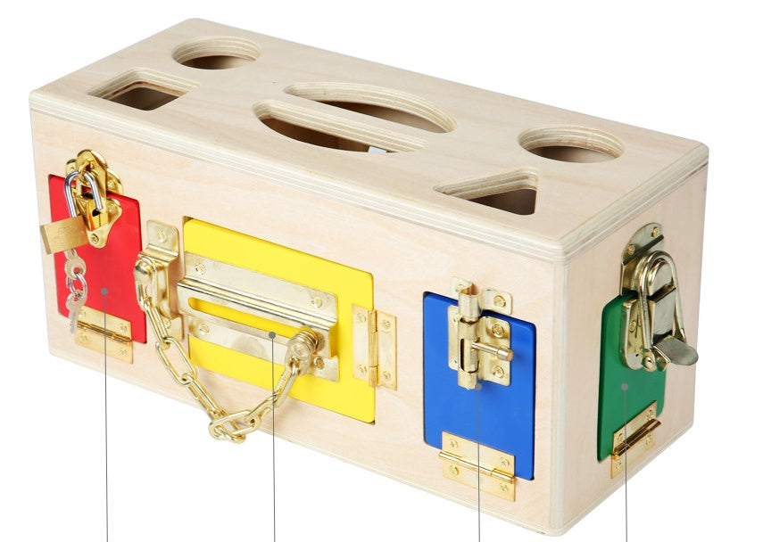 Caja Montessori de Bloques Encajables – Juguete Educativo de Madera para Preescolar | Desarrollo Cognitivo y Motricidad