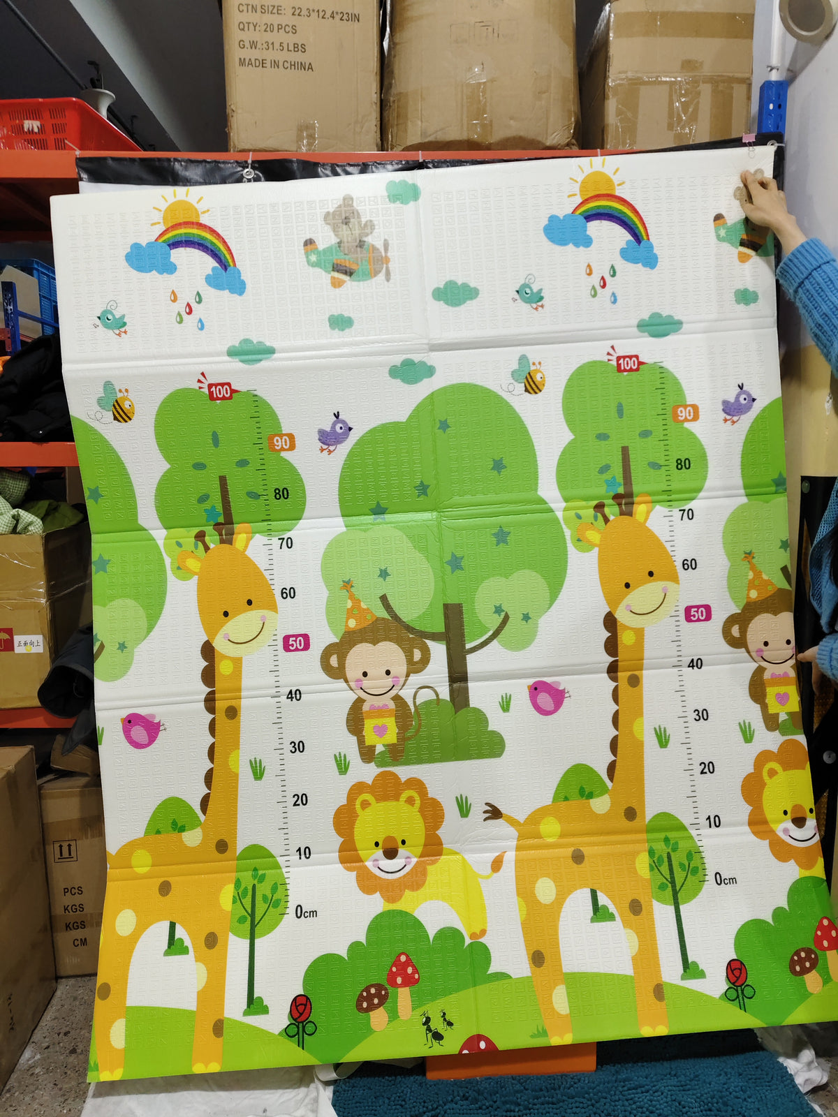 Alfombra Infantil Plegable para Bebés y Niños – Tapete Acolchado para Gateo y Juego | Uso en Salón