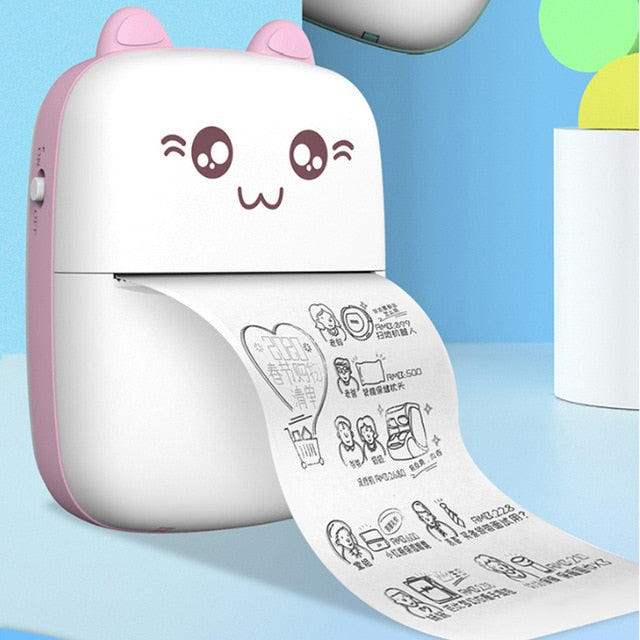 ⭐ Mini Impresora Portátil A6 | Bluetooth & WiFi, 200 dpi, Sin Tinta | Fotos, Notas, Etiquetas y Apuntes | Ideal para Estudiantes