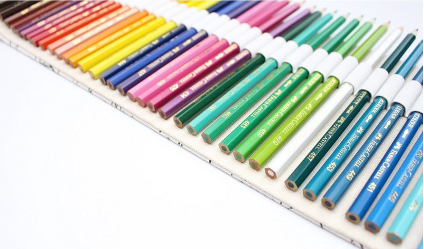 ⭐ Estuche Escolar Enrollado de Gran Capacidad | 36 / 48 / 72 Compartimentos | Lona Resistente | Ideal para Lápices, Rotuladores y Brochas – Diseño Constelación