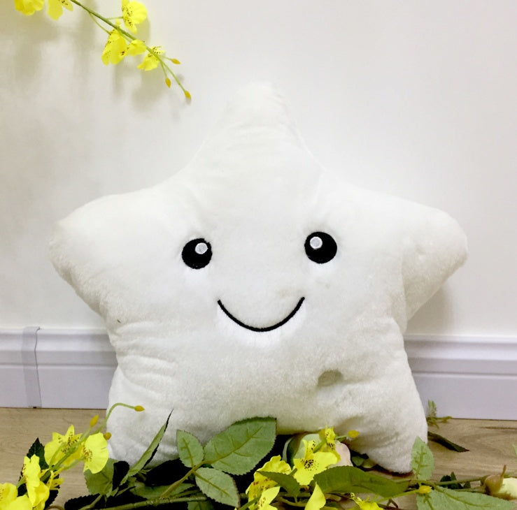⭐Cojín Luminoso Estrella LED para Niños | Almohada Suave con Luz de Colores | Peluche Decorativo 34 cm – Regalo Ideal