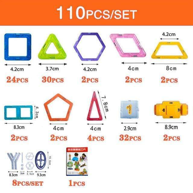 ⭐ Bloques de Construcción Magnéticos para Niños | Set DIY Educativo de Imanes, ABS Seguro y No Tóxico | Juguete Creativo STEM