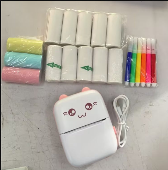 ⭐ Mini Impresora Portátil A6 | Bluetooth & WiFi, 200 dpi, Sin Tinta | Fotos, Notas, Etiquetas y Apuntes | Ideal para Estudiantes