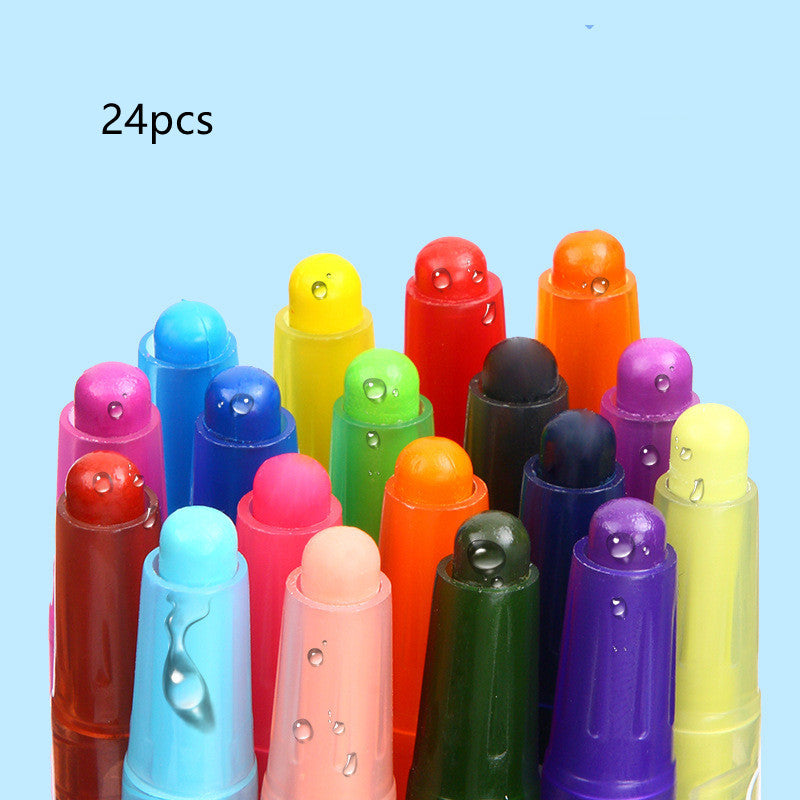 ⭐ Crayones Giratorios y Lápices de Colores para Niños | 12/18/24 Colores | No Tóxicos, Fáciles de Usar | Ideal para Pintura, Dibujo y Graffiti Infantil