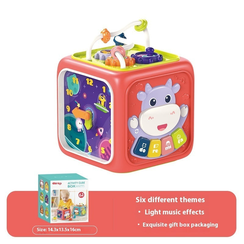 Tambor Musical Bebé Hexaedro 6 en 1 – Juguete Interactivo con Luces y Sonidos | Desarrollo Temprano