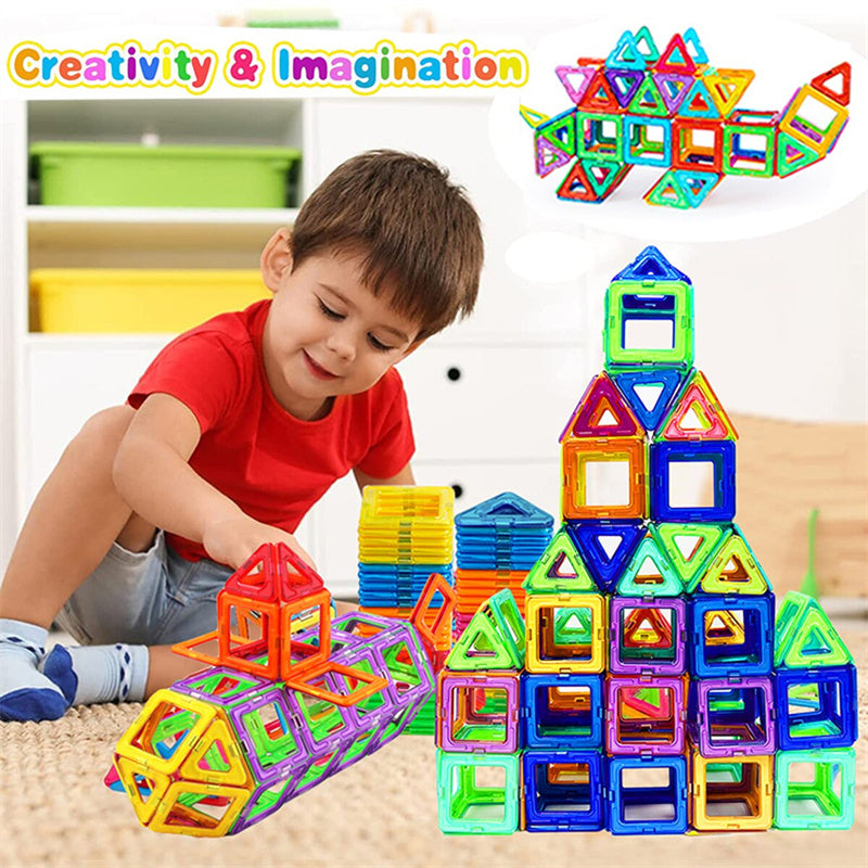 ⭐ Bloques de Construcción Magnéticos para Niños | Set DIY Educativo de Imanes, ABS Seguro y No Tóxico | Juguete Creativo STEM