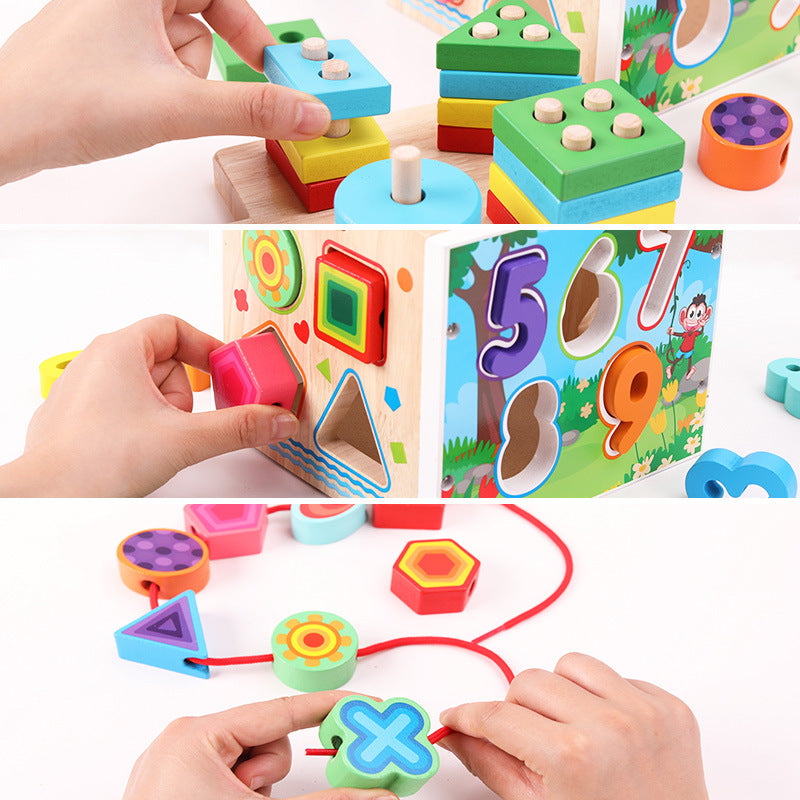 Rompecabezas Montessori de Madera – Juego de Encaje de Formas y Colores para Niños | Juguete Educativo 3–6 Años